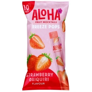 Aloha Mocktail  Strawberry Freeze Pops 10 Pack