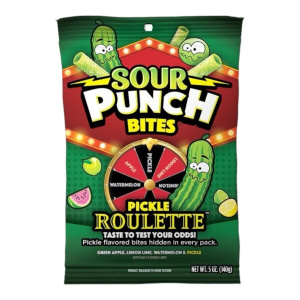 Sour Punch Bites Pickle Roulette 140gr.