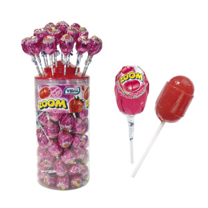 Vidal Strawberry Zoom Gum Lollies